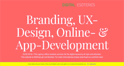 Desktop Screenshot of digitalesoterics.com